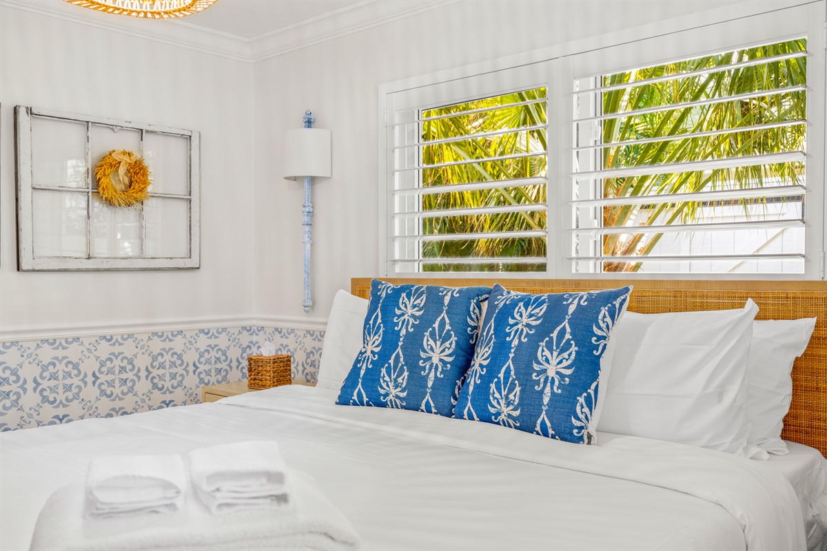 We pride ourselves on hotel-grade cleanliness and crisp, fresh bedding.