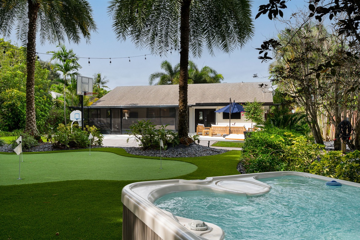 Every detail is designed for comfort &mdash; from the cozy loungers to the bubbling spa.