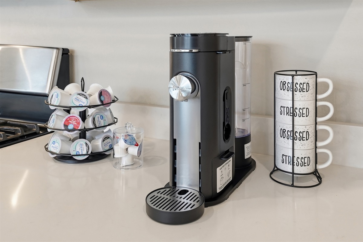 Ninja coffee station that can take pods and loose coffee.