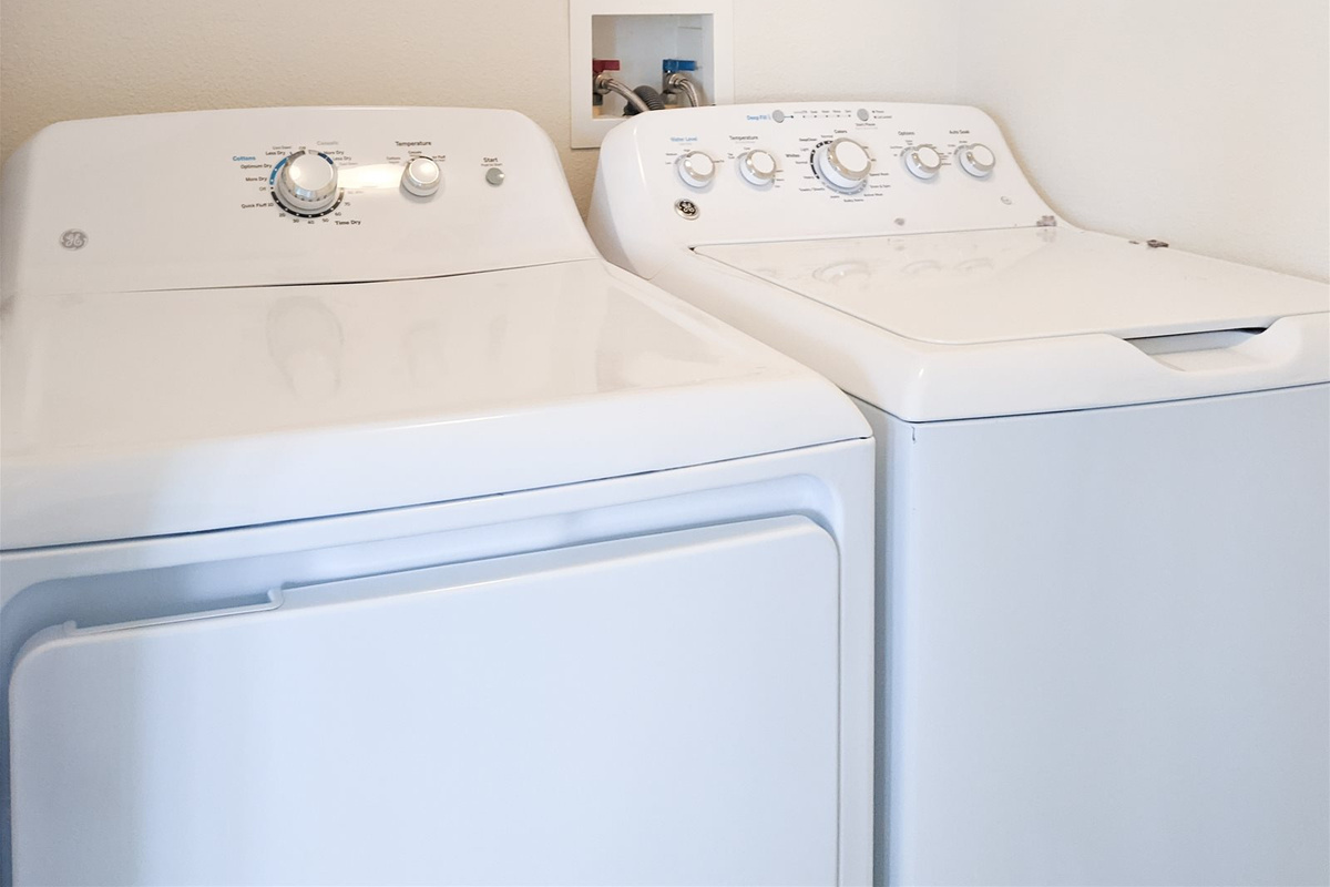 Full size Washer and Dryer.