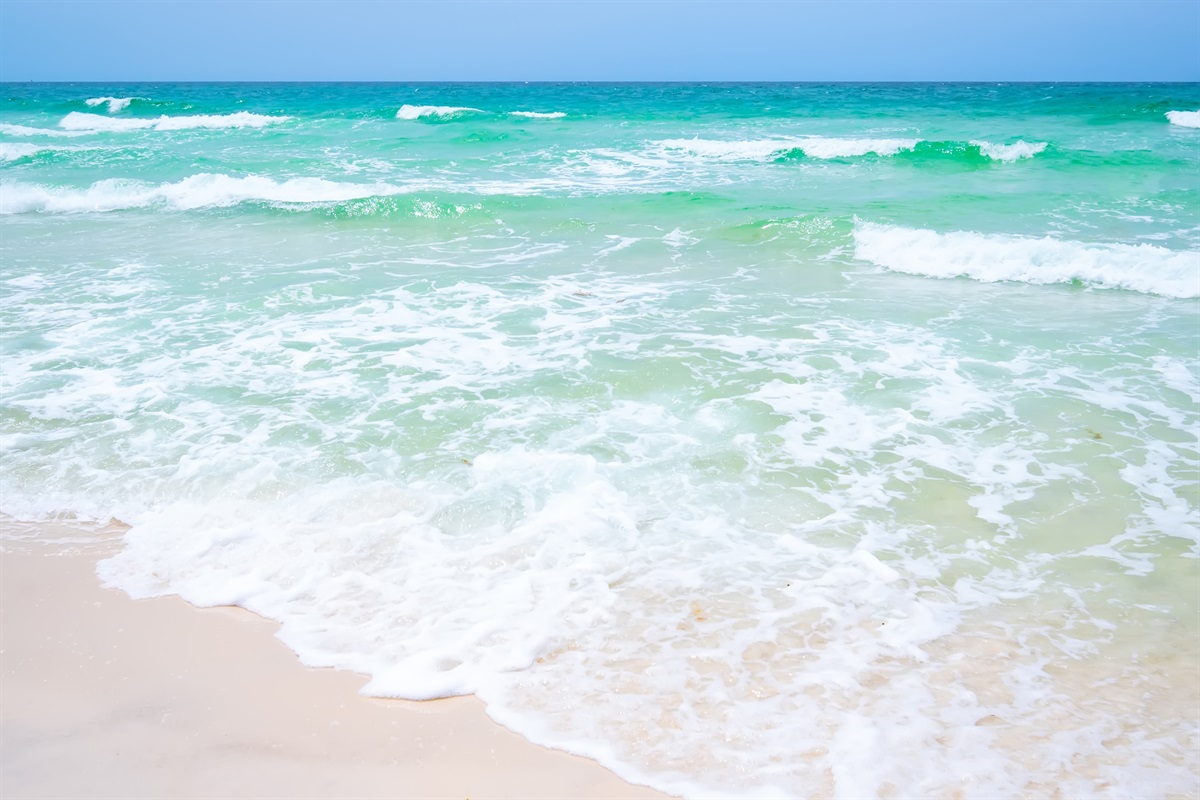 This is your reason to book! Endless blues and greens