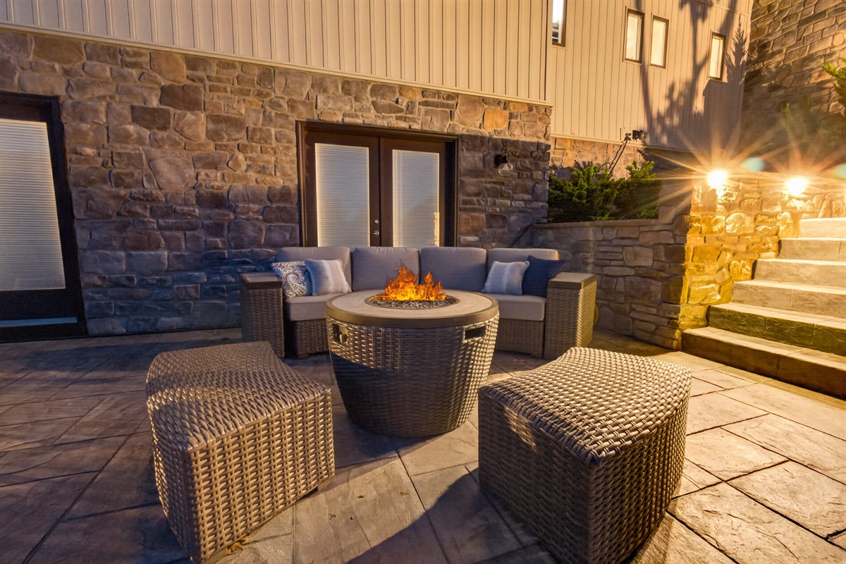 Cozy up fireside with friends and family
