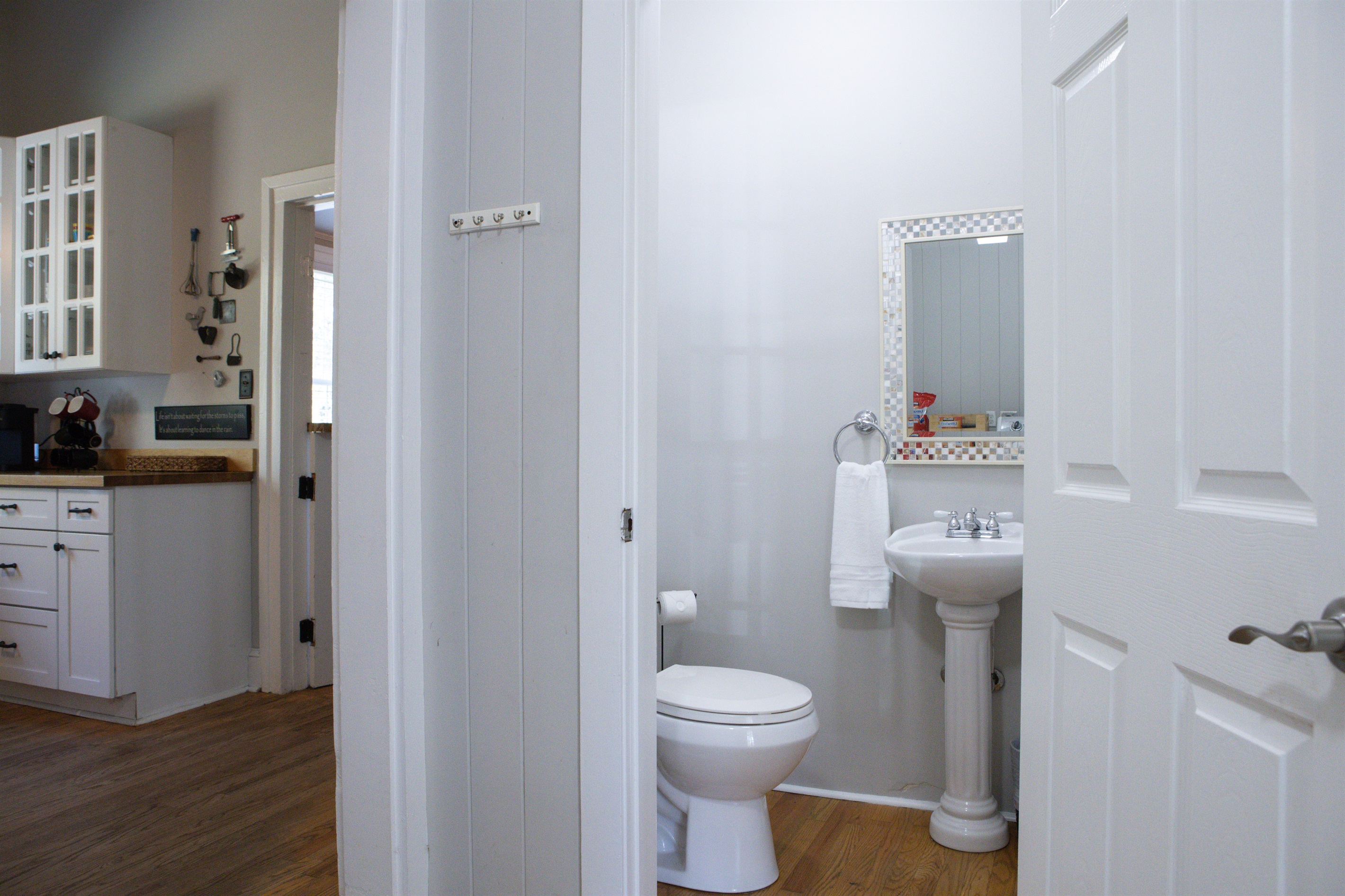 Powder Room off the Kitchen