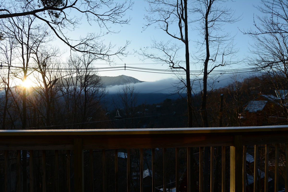 Christmas Upper Deck Sunrise View