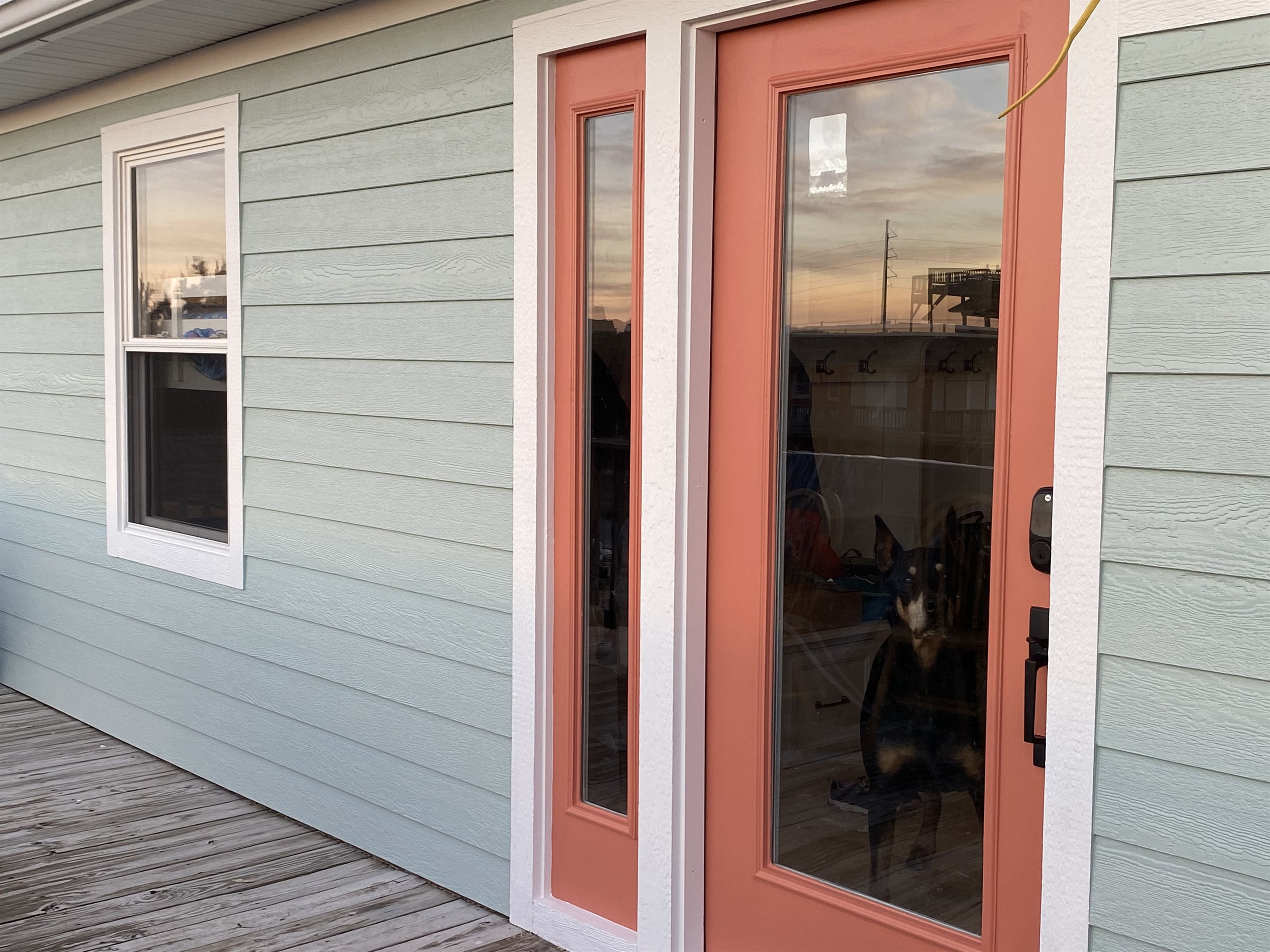 Front door with easy self check in