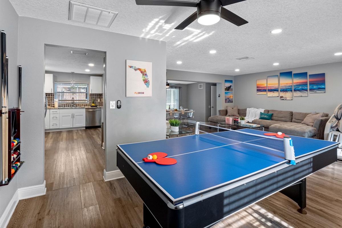 Whether you're sharpening your aim or just goofing off, this game room adds extra excitement to every stay.
