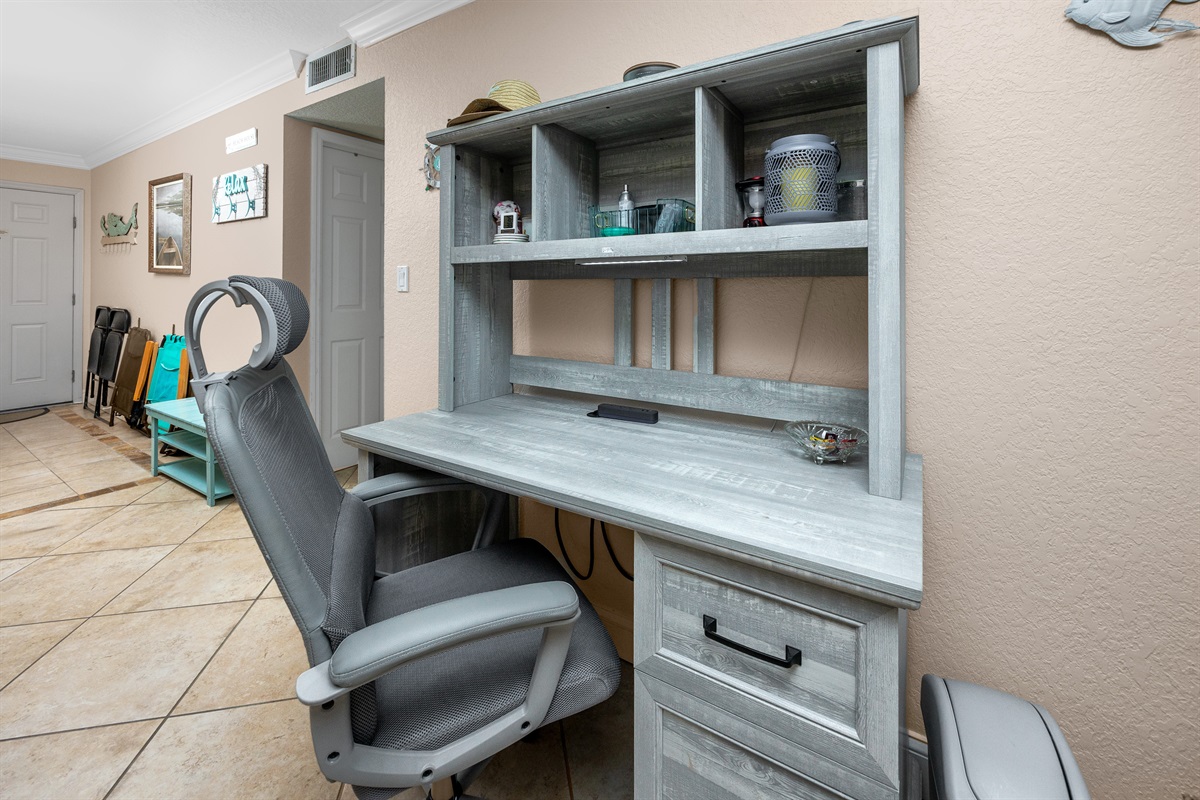 Your own desk for work trips!