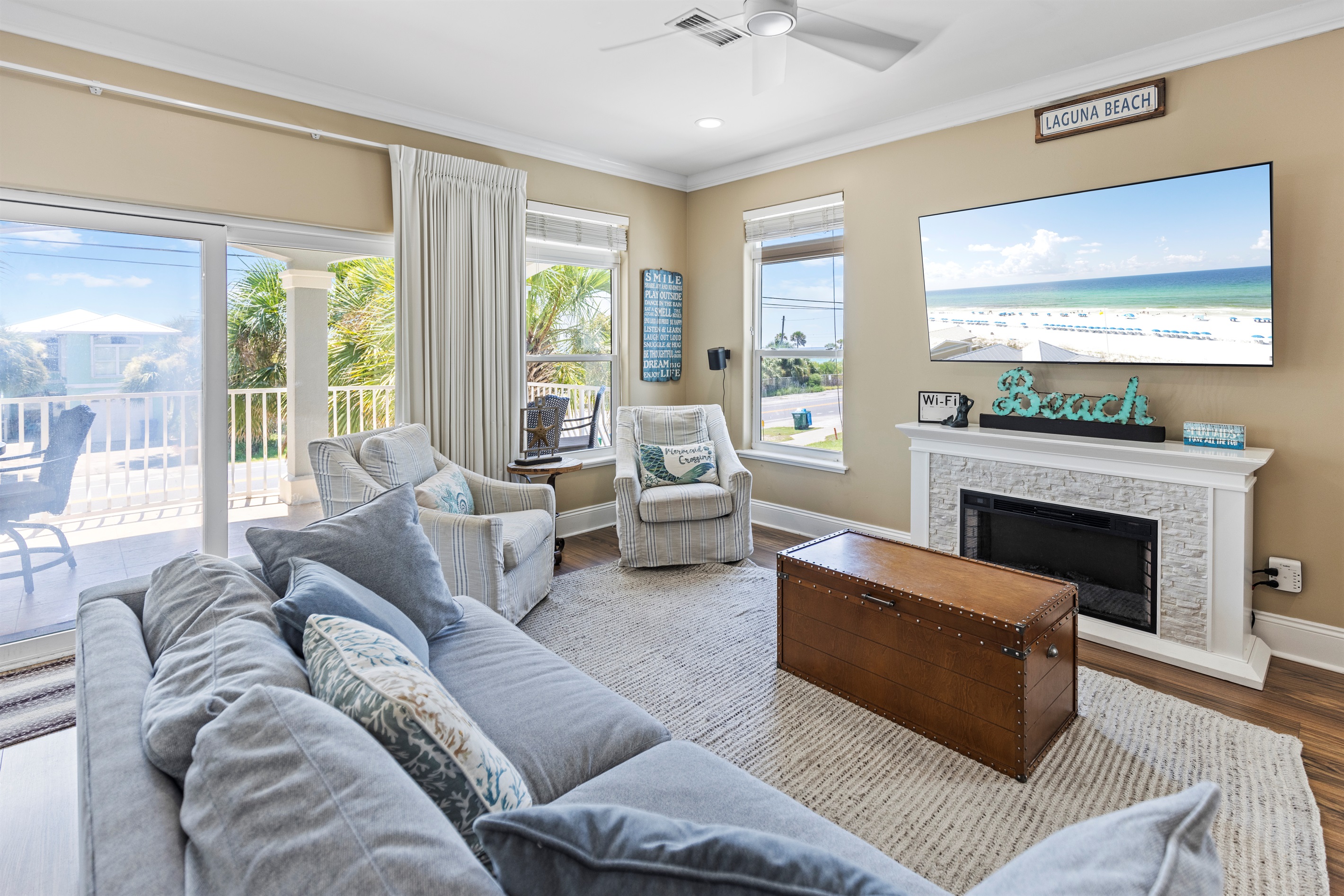 Gulf Views from Living Room (2nd Floor)