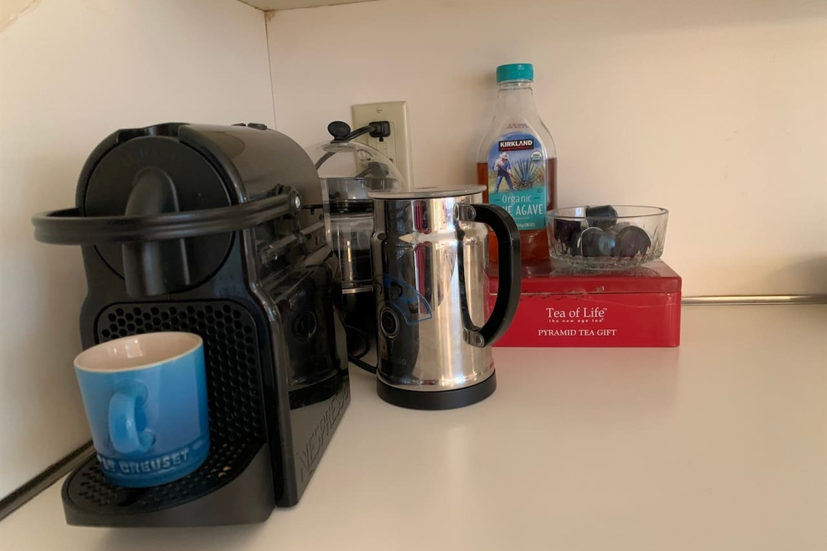 Nespresso coffee area 