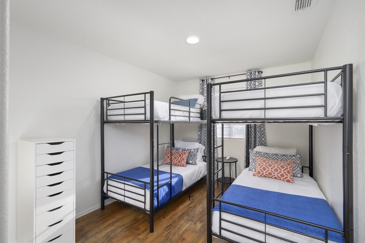 Bedroom #3 Has two twin-over-twin beds