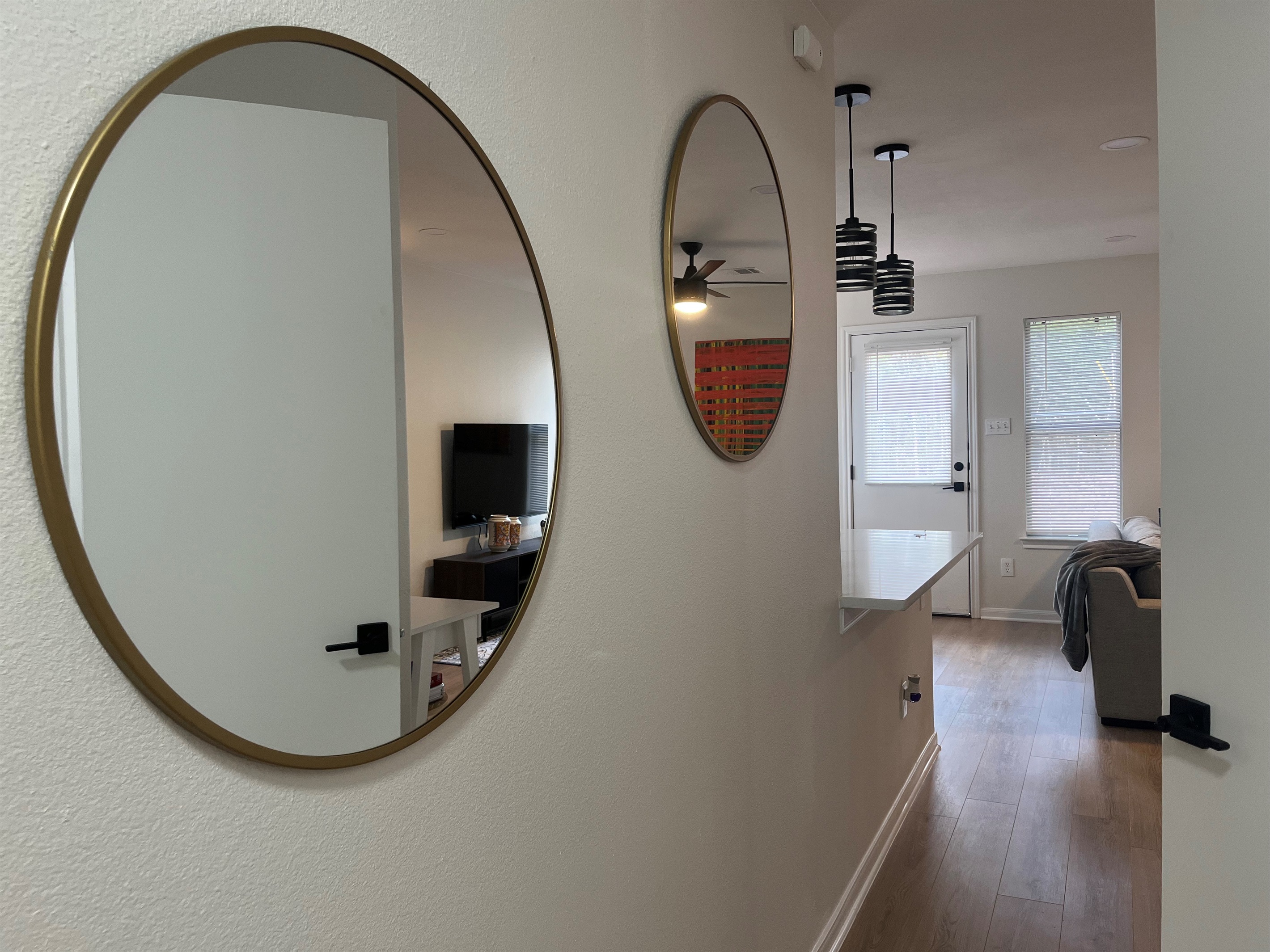 enter the door, you will be welcomed with music, lights and thoughtful homely design