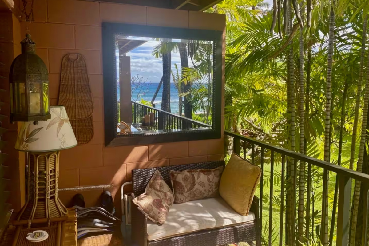 Lanai garden view
