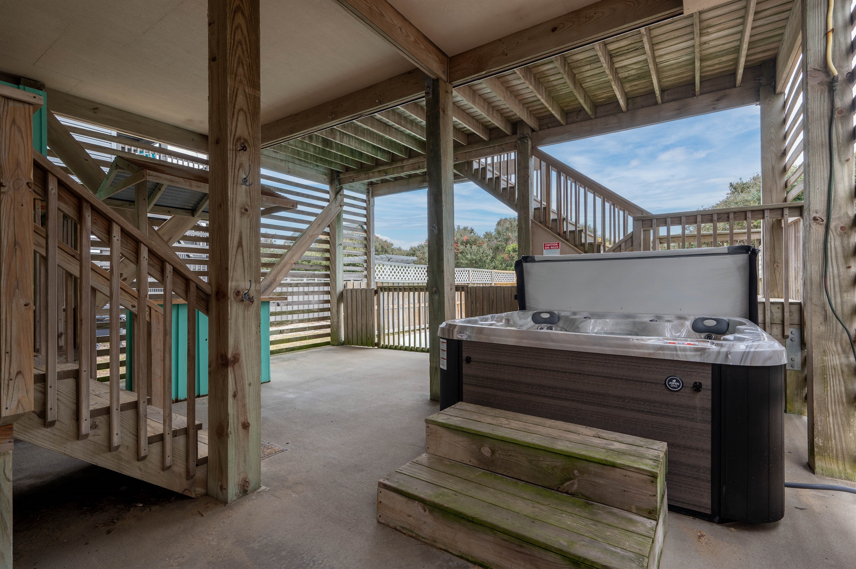 Spend the day having your own happy hour at the Tiki Bar and relax in the hot tub!