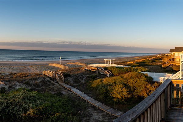 Sunrise from the private master balcony