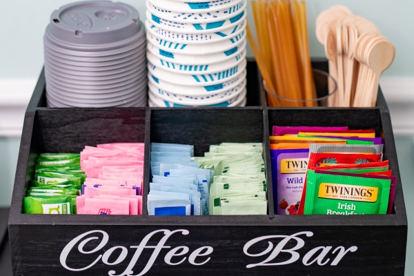 Lots of sugar and tea options as well!