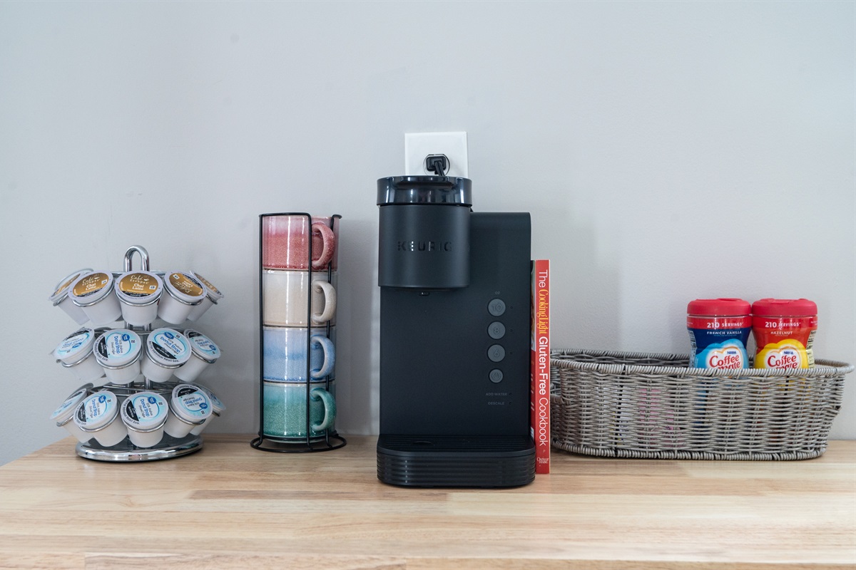 Brewing Bliss: Discover the joy of a fresh brew at our charming coffee bar. Equipped with a high-quality coffee maker, a selection of coffees, teas, and all the necessary accessories, this spa