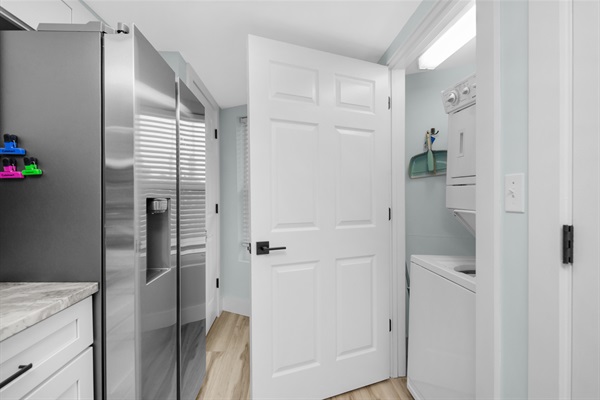 In unit laundry for your convenience