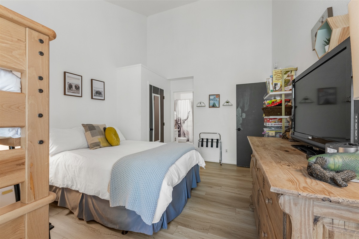 Bedroom 2, with attached bathroom