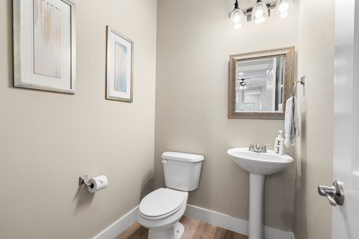 Main level half bath
