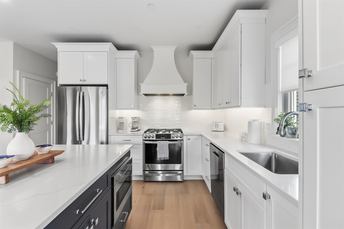 Sleek kitchen with modern amenities