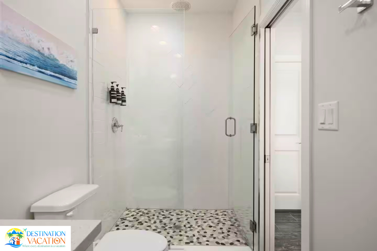 Refresh and recharge in this beautifully finished shower.