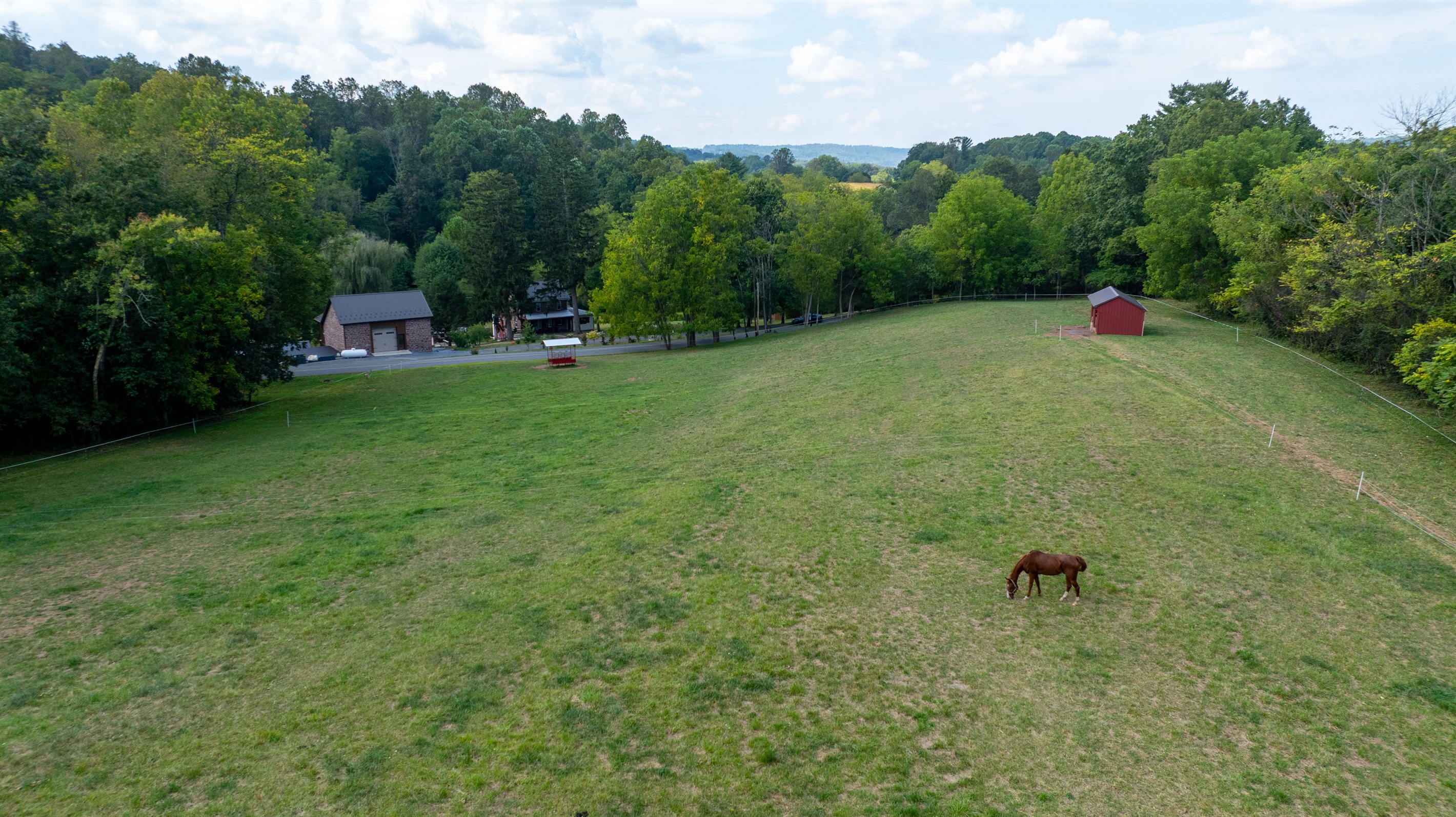 You'll see animals as the farmhouse is on a mini farm.