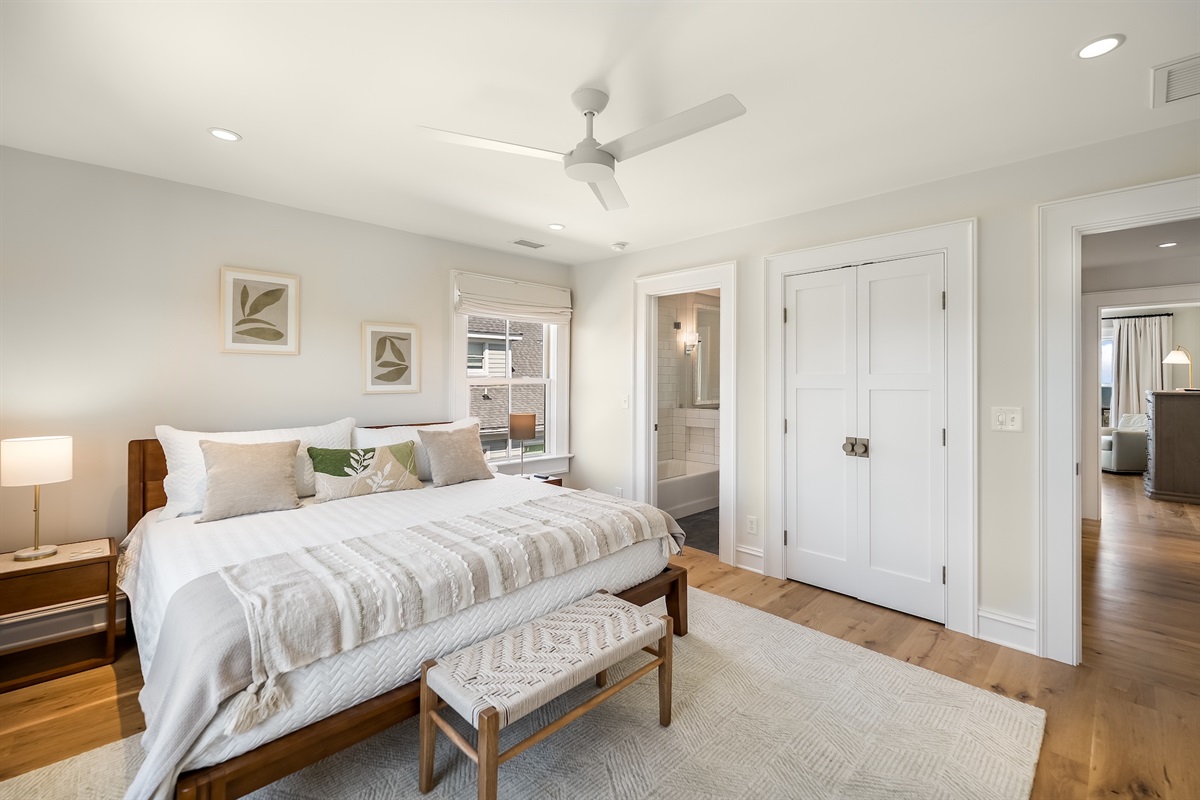 King Bedroom 3 | Beach Shelter | 3708 Palm Blvd | Isle of Palms, SC | IOP Escapes