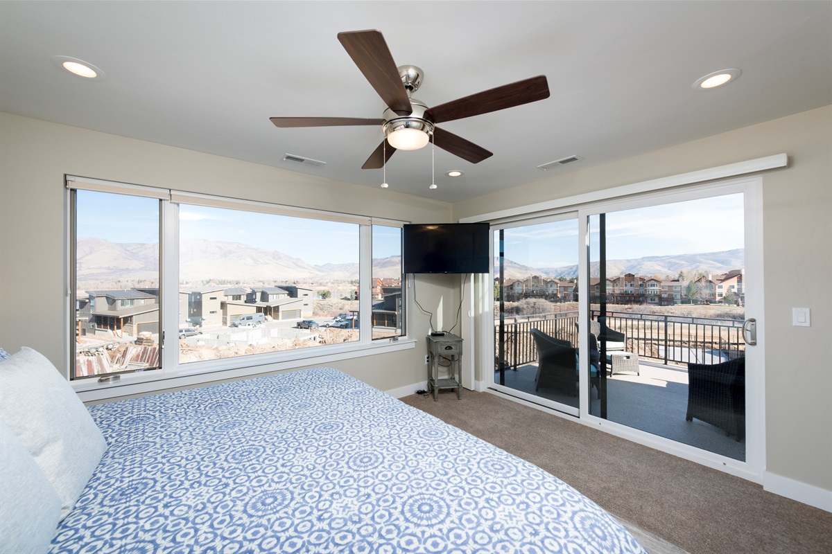 Wake up in your private king suite to sweeping mountain views and pure serenity