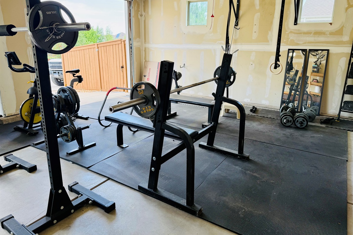 Well equipped gym to stay in your routine while staying with us. 