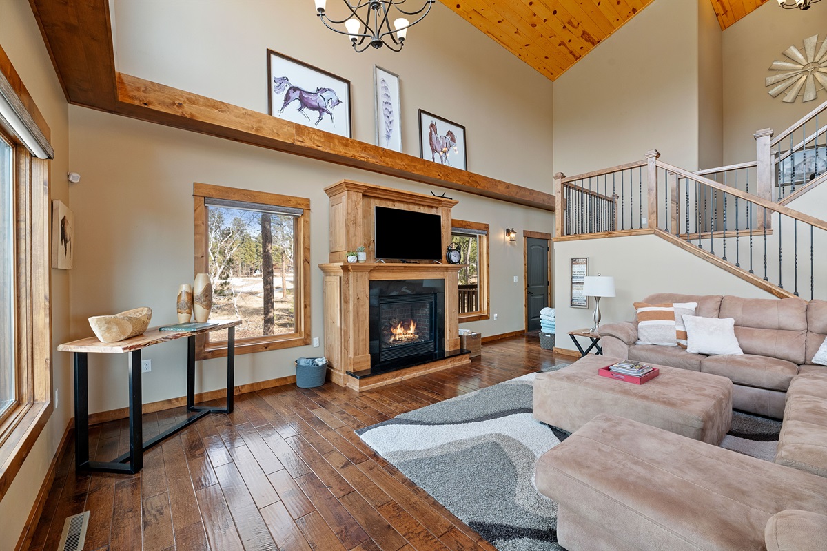 Living Room with Gas Fireplace