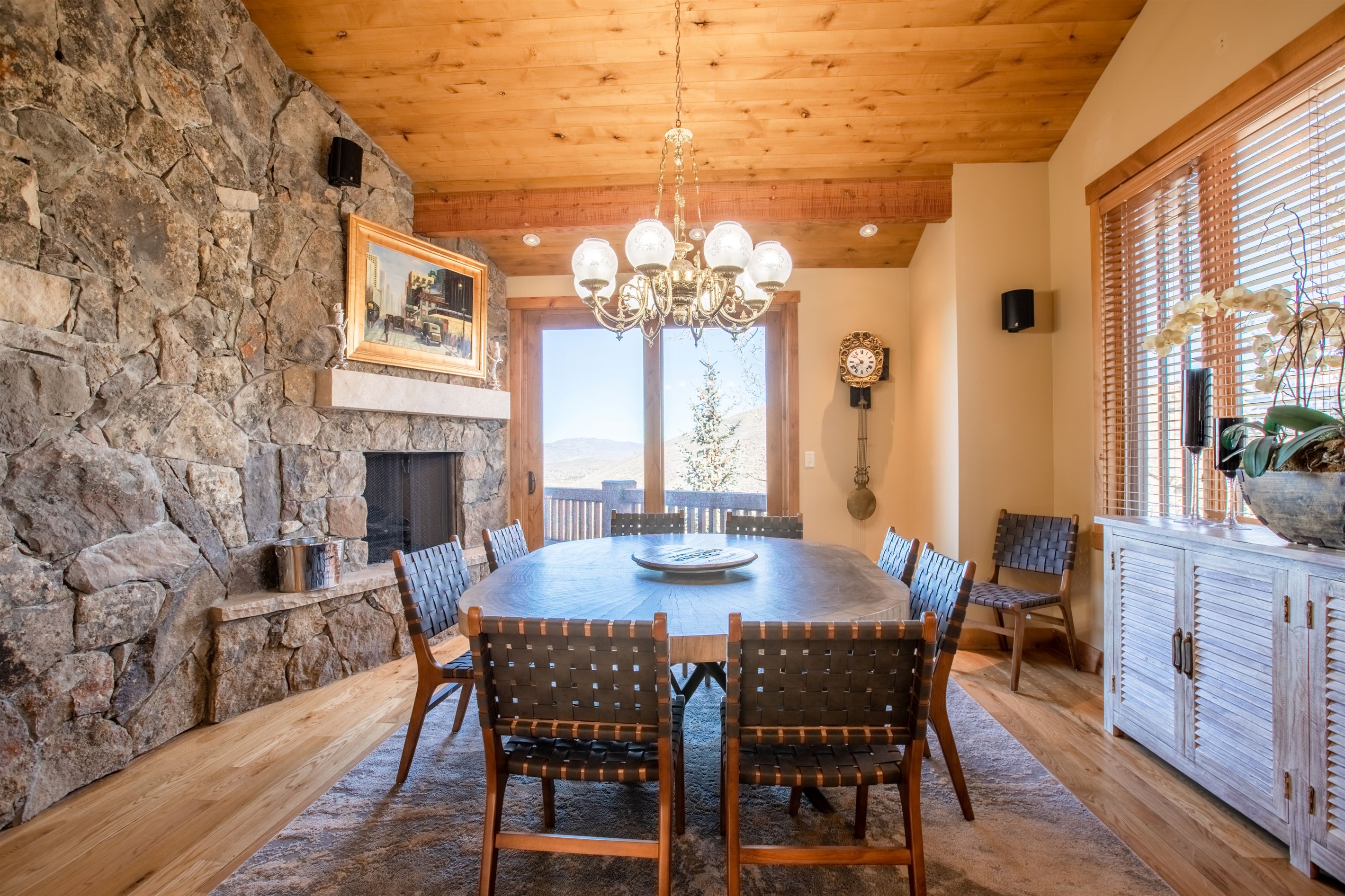 Eat meals fireside