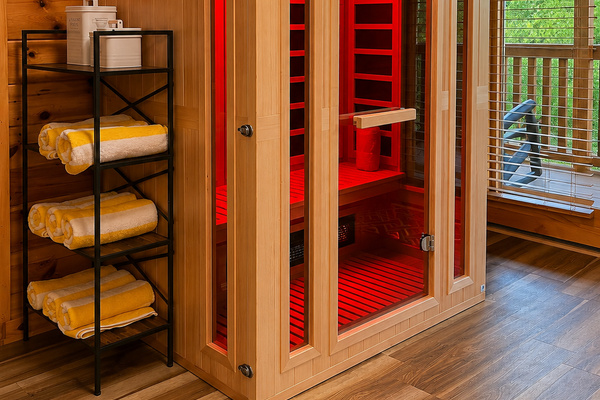 Relax and recharge in your private Infra Red Sauna