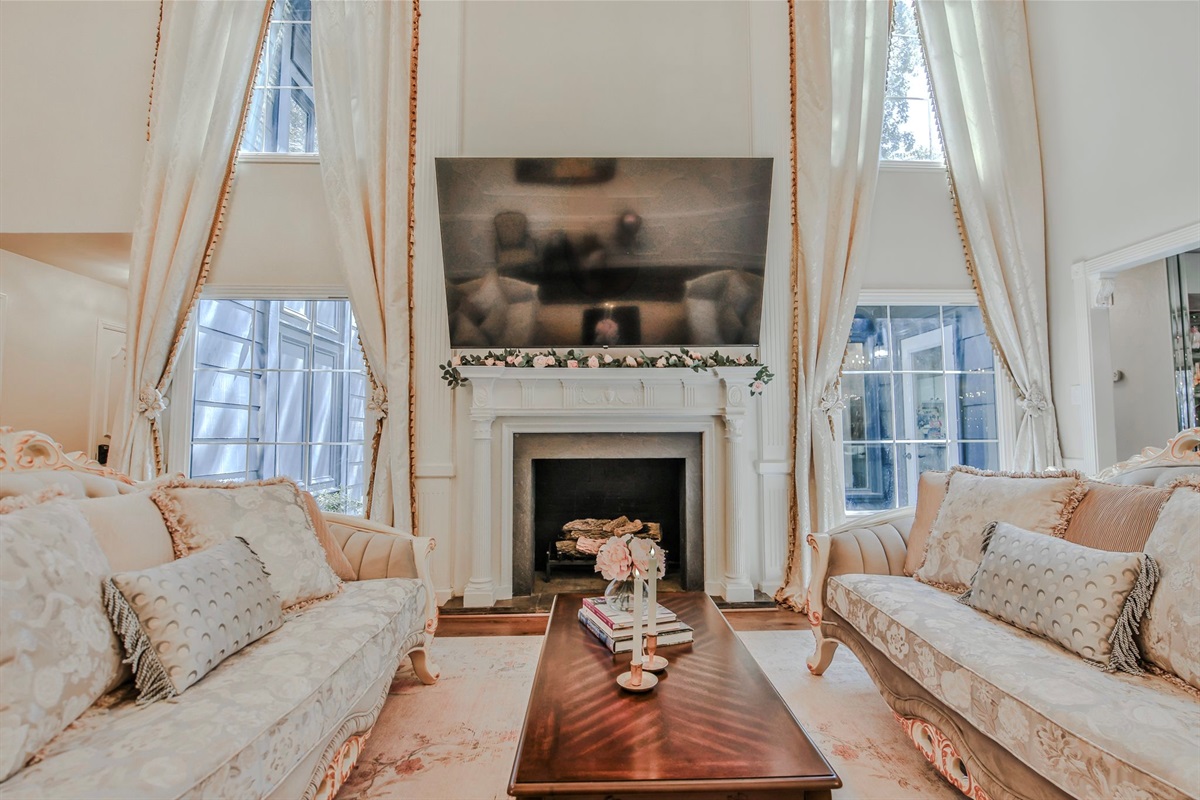 The heart of the manor, where light dances on tin ceilings and every seat invites you to linger a little longer.
