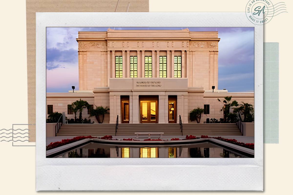 Mesa Arizona Temple Visitor's Center

Stroll the beautifully kept grounds and gardens, and
stop into the visitors' center. During the holidays the
grounds glow with lights.

The house is just 15 minutes away from the attraction.