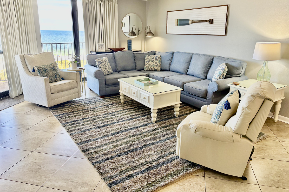 Our sectional has a queen sofa sleeper with a memory foam mattress!!