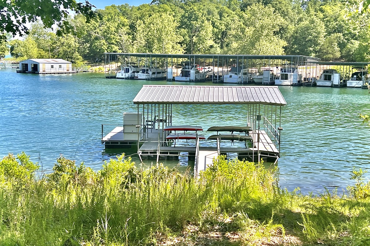 Kayaks available for this 4 home resort. First come, first served.
