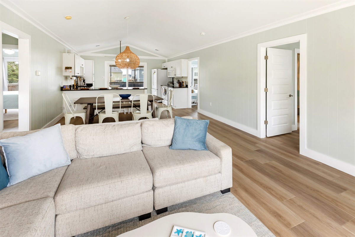Open plan lets a great breeze through the house.