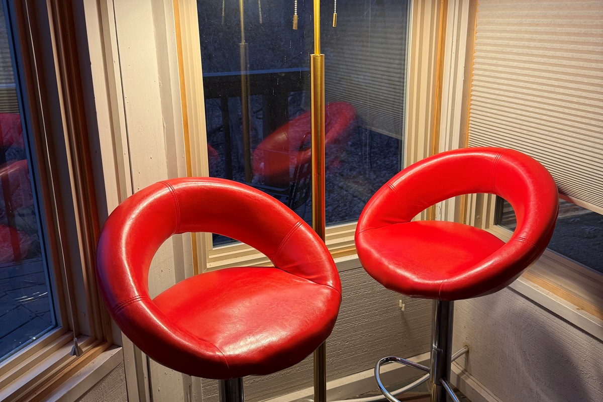 Seating area in basement