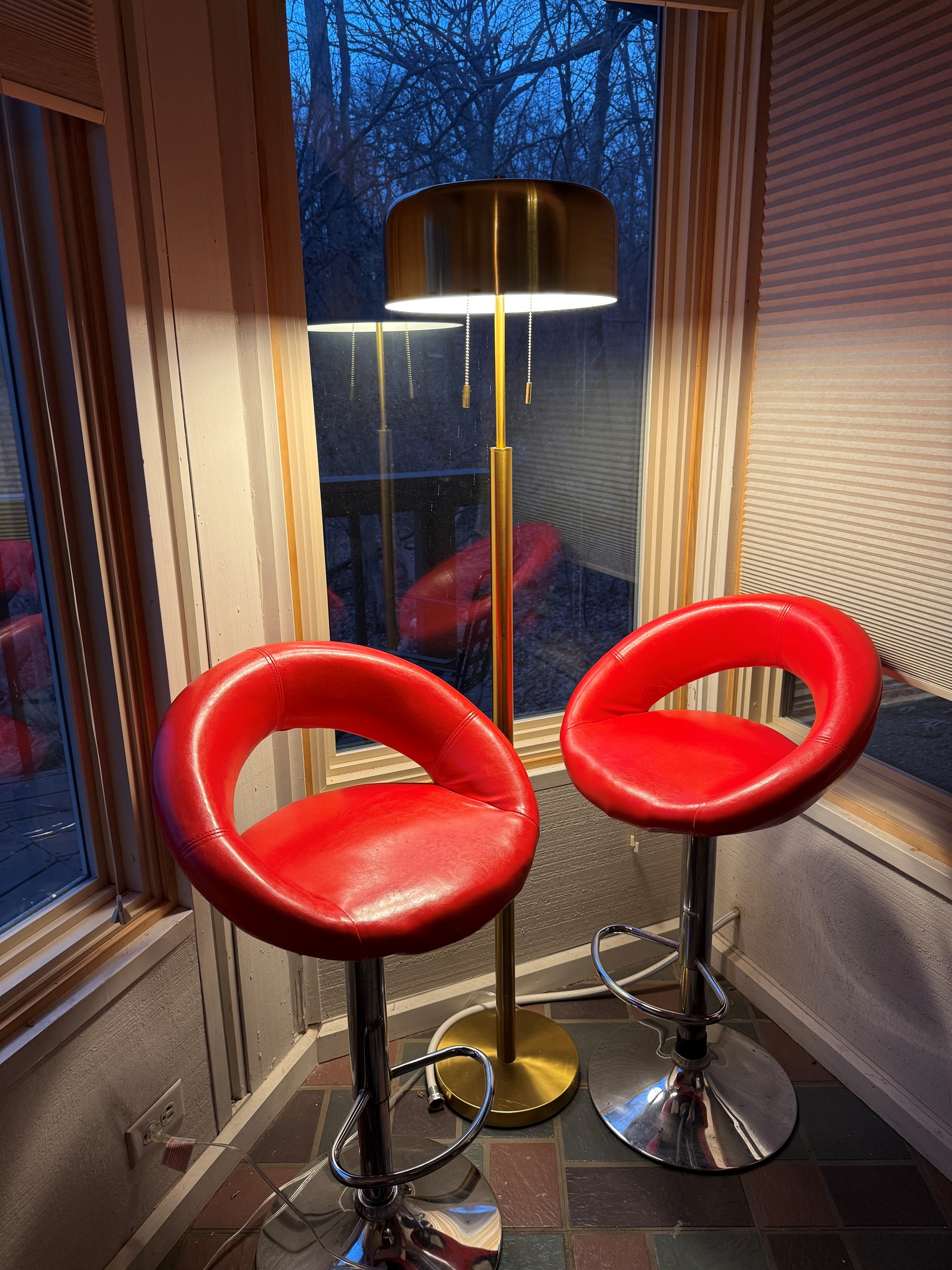 Seating area in basement