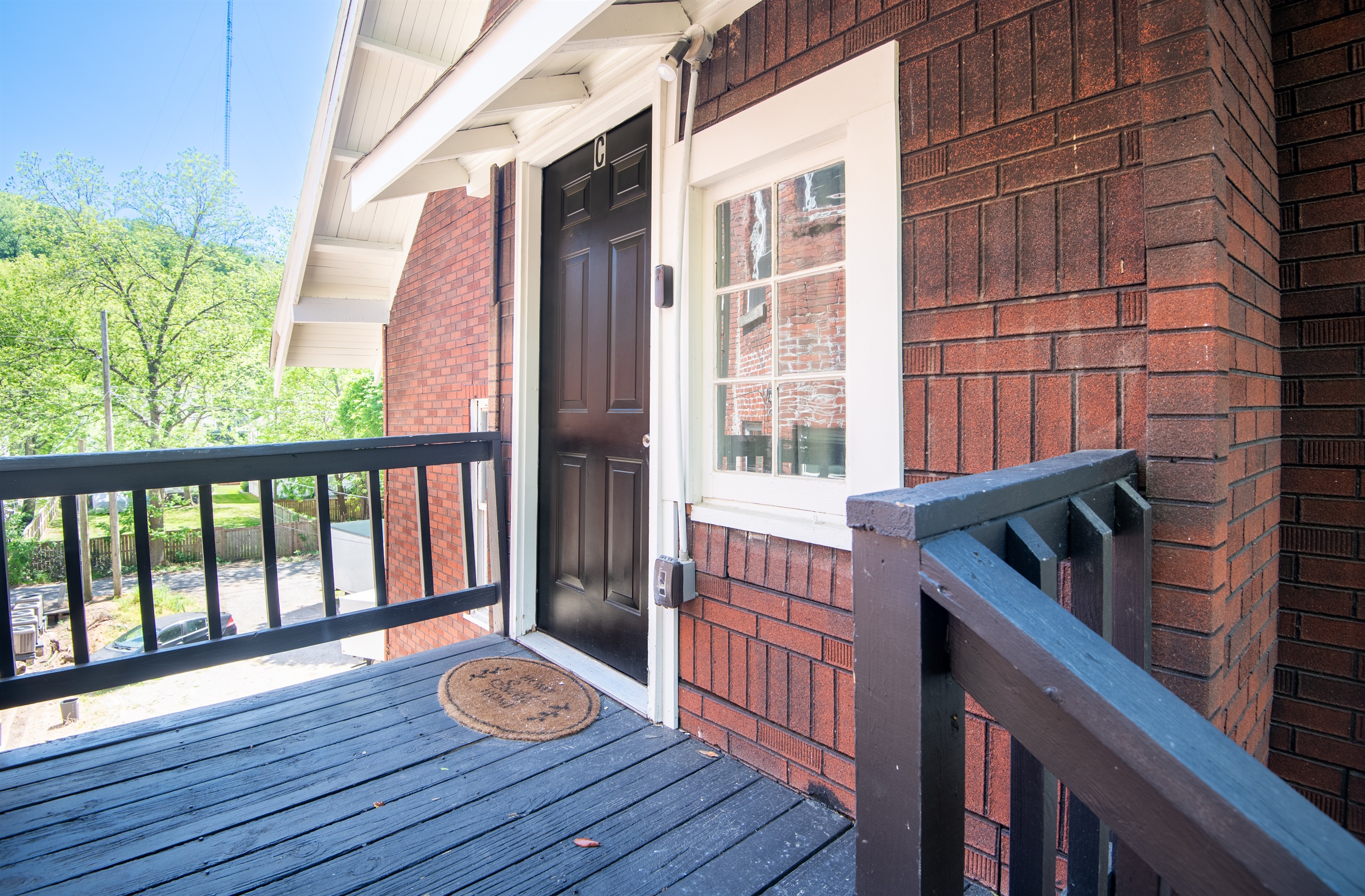 Unit C; The entryway to your home away from home.