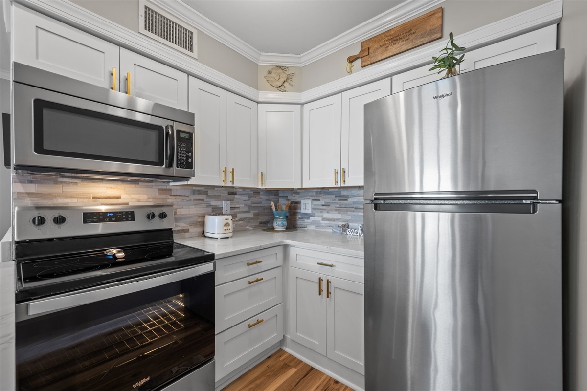 Fully stocked kitchen for easy meals at home