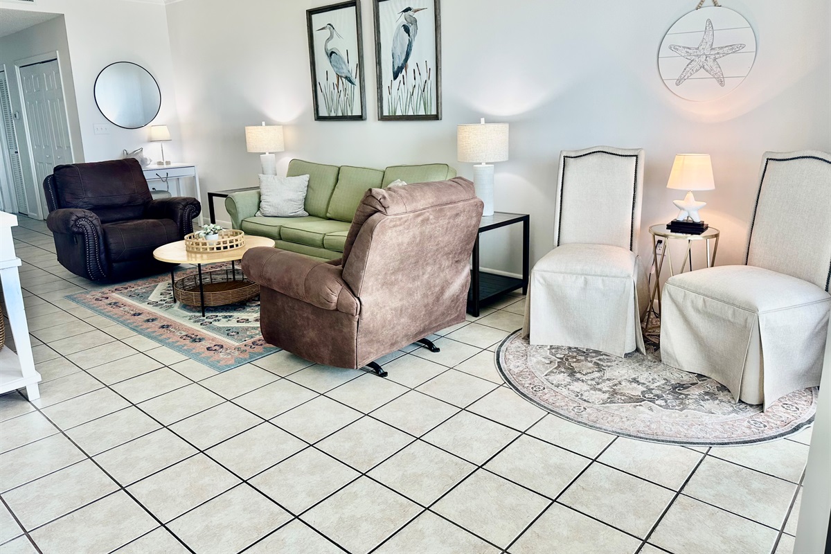 Spacious living area!