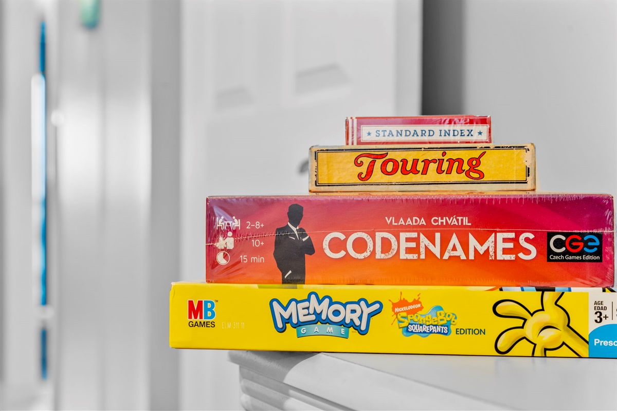 Grab a fun, friendly competitive game with your guests before or after a wonderful dinner in PCB!