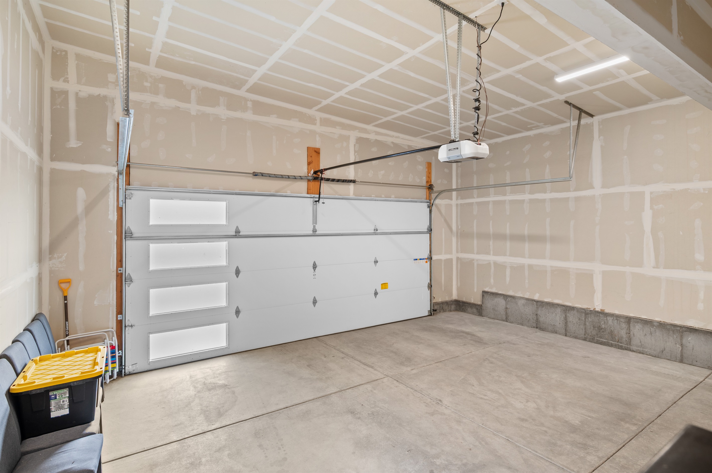 Spacious two-car garage with easy access to the main entry.