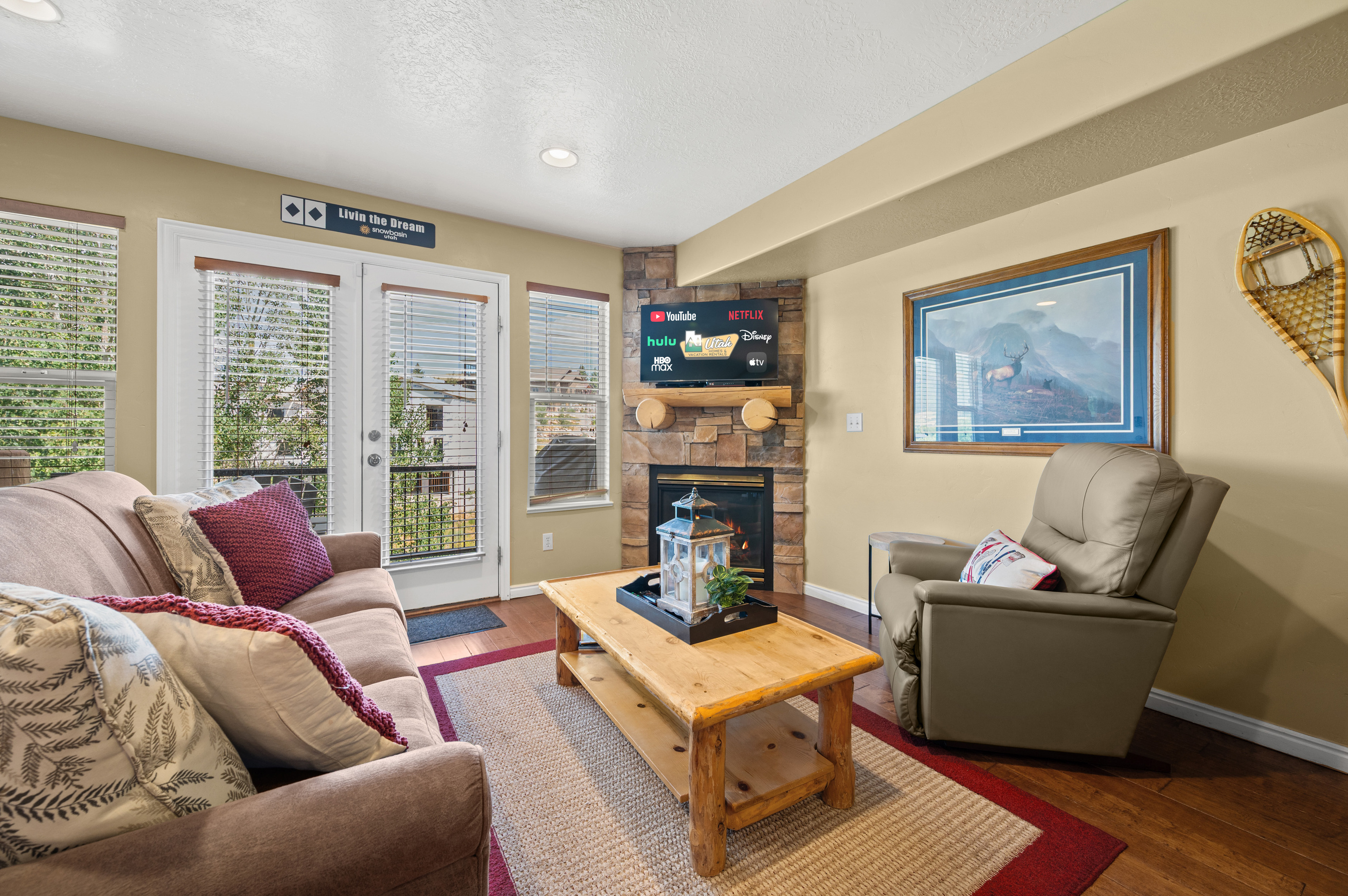 Experience seamless communication with friends and guests in the open-concept floor plan.