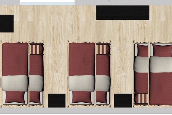 Downstairs Bunk Room Rendering