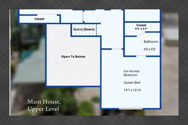 Floor Plan - Main house upper level
