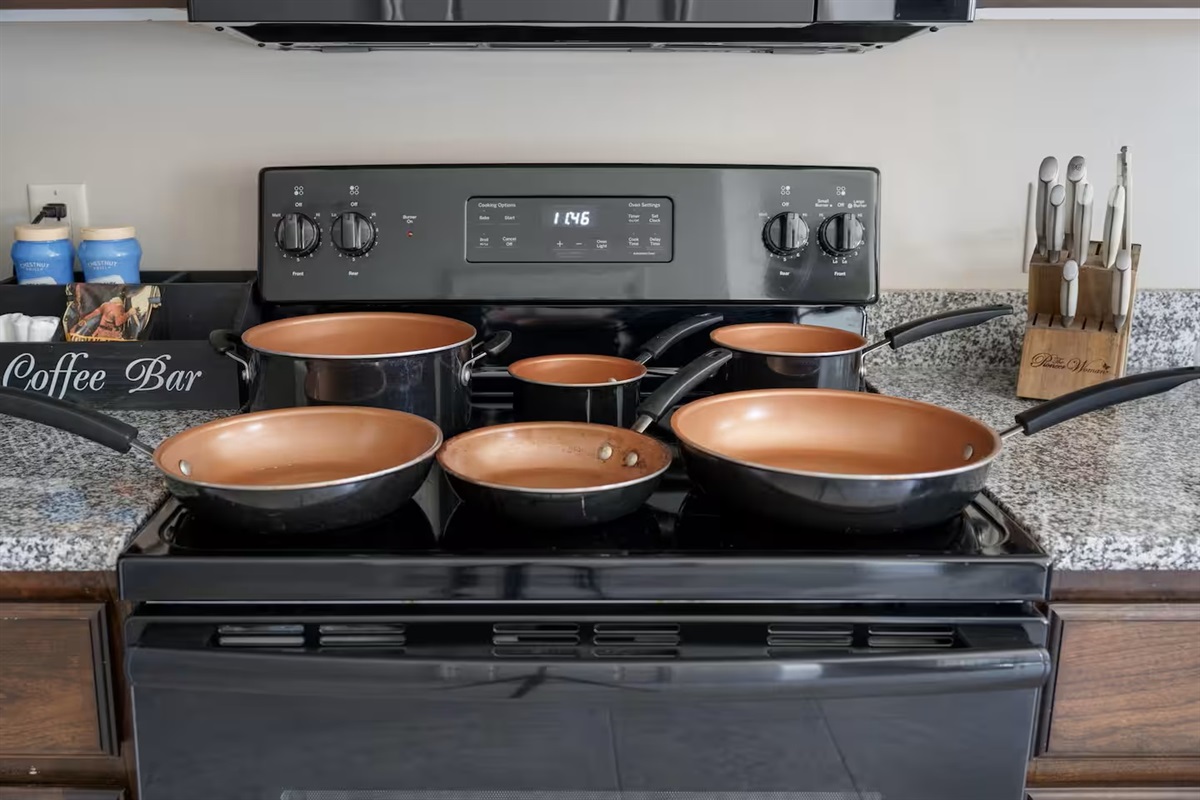 Fully stocked kitchen