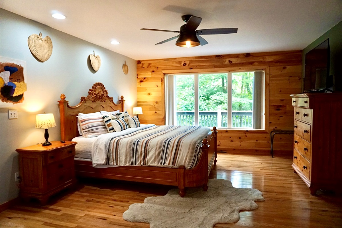 Embrace nature views from your stylishly appointed bedroom sanctuary!