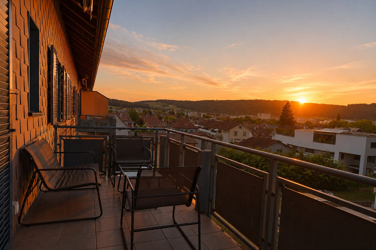 One of the 2 balconies, enjoy a sunset from here.